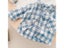 Kids Spring Thin Blouses Infant Boy Plaid Cotton Shirts 1-4 Years Long Sleeves Carousel 7