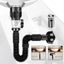 Universal Flip Stainless Steel Washbasin Washbasin Sink Wall Drainage Carousel 3