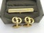 Christian Dior Gold Tone Metal CD Logo Cufflinks Tie Clip Set Carousel 1