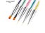 5pcs/set Nail Art Double Head Painting Drawing Liner Flat Dotting Brush Pen Carousel 5