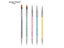 5pcs/set Nail Art Double Head Painting Drawing Liner Flat Dotting Brush Pen Carousel 6