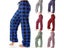 Women's Long Thermal Lined Alo Plaid Pajama Pants With Fuzzy Pack And Soft Carousel 3