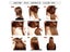 Clip In Hair Extensions Real Human Hair 14-18 Inch 7pcs Human Hair Extension Carousel 8