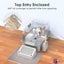 CatZest Stainless Steel Litter Box with Lid, Front Entry Top Exit Kitty, Extr... Carousel 4