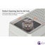 CatZest Stainless Steel Litter Box with Lid, Front Entry Top Exit Kitty, Extr... Carousel 9