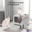 CatZest Stainless Steel Litter Box with Lid, Front Entry Top Exit Kitty, Extr... Carousel 13