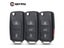 KEYYOU 10pcs 2/3/4 Buttons Remote Key Shell For Skoda Octavia VW Volkswagen Carousel 3