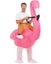 Ride Em Flamingo Inflatable Adult Costume Carousel 1