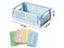 4Pcs Mini Stackable Crates Danish Pastel Foldable Baskets Tray With Handles Carousel 3