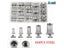50/150pcs M3/M4/M6/M8 Thread Blind Rivet Nut Steel/Aluminum Flat Head Threaded Carousel 8