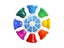 8-tone Colorful Rotating Bell With Sticks Children Toy For Children's Music Carousel 1