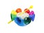 8-tone Colorful Rotating Bell With Sticks Children Toy For Children's Music Carousel 3