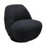 Baxter Boucle Swivel Chair - Black Carousel 1