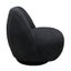 Baxter Boucle Swivel Chair - Black Carousel 3