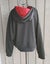 Black long sleeve full zip Hoodie Sports Illustrated Womens pockets Fashion NEW Carousel 3