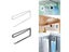 Paper Roll Holder Towel Rack Cling Film Storage Rack Bathroom No Punching Carousel 3