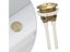 1pc High-Quality 38mm Brushed Brass Gold Close Coupled Toilet Flush Cistern Carousel 4