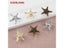 KEDLO European Zinc Alloy Gold Starfish Handle Kitchen Cabinet Ocean Style Carousel 3