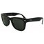 Ray-Ban Sunglasses Folding Wayfarer 4105 Matt Black Green 601S Carousel 2