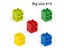 Big Size Brick 4 4 5pcs/lot DIY Classic Education Building Blocks Compatible Carousel 3