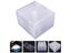 9 Pcs Clear Double Jewel Transparent CD Cases For Portable DVD Holders Carousel 5