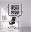 Wall stickers/Wall Decal/harder work office decal/wall art/Office stickers Carousel 1