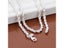 High Quality Silver Color 2MM Women Girls Men Chain Male Twisted Rope Necklace Carousel 7