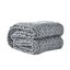 Knitted Weighted Blanket Chunky Bulky Knit Throw Blanket 3kg Grey Carousel 1