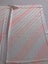 Vintage Japanese Pink Diagonal Stripe Silk Fabric Pieces Kimono Panels X2 Carousel 5