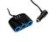 High Quality 3 Way Auto Sockets Car Cigarette Lighter Adapter Lighter Splitter Carousel 6