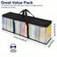 2 Pack CD Book Storage Bags Organizer Bag for DVDs CDs Video Game Discs Carousel 10