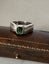 $1 reserve// Vintage S925 Silver Ring with Emerald Green Cubic Zirconia Carousel 1