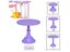 Cake Stand Home Party Dessert Table Display Rack Dessert Cake Tray Cold Meal Carousel 1