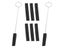 1 Set Piano Tuning Tools Rubber Metal Durable Mute Forks Long Strips Simple Carousel 2