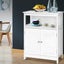Artiss Buffet Sideboard Cabinet Kitchen Bathroom Storage Cupboard Hallway White Carousel 7