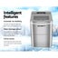 Devanti Portable Ice Cube Maker - Silver Carousel 10