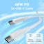 Vention USB 2.0 C Male to C Male 3A Cable 1.5M White Carousel 3