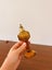 Vintage Bohemian Czech?? Art Deco Amber Cut Glass Perfume Bottle Carousel 3
