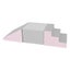 Soft Play Stairs Platform and Ramp pale pink/grey Carousel 1