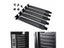 5Pcs PCI Slot Cover Dust Filter Cleaner Blanking Plate Hard Steel Black W/ Carousel 3