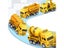 4 Pack Pull Back Cars Friction Powered Toy Vehicles Construction Set - Dump Carousel 5
