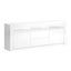 Artiss Tv Cabinet Entertainment Unit Stand Rgb Led Gloss Drawers 160cm White Carousel 1