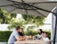 Alabaster 3m Square Cantilever Umbrella Carousel 15