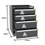PRO SERIES 3718MM x 580MM x 2020MM BLACK WORKSHOP GARAGE STORAGE CABINET SET Carousel 5