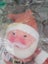 Genuine Vintage Flocked Santa 10cm #2 Carousel 2