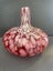 Beautiful red glass vase with gold accents Carousel 2
