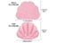 Soft Spa Neck Bath Pillow With Suction Cups Inflatable Terry Cloth Fan-shaped Carousel 4