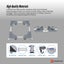 Adjustable Appliance Base Stand - Lock Wheel Trolley For Washing Machine Fridge Carousel 5