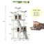 Cat Tree House Scratching Post Condo - 186CM BEIGE Carousel 3