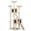 Cat Tree House Scratching Post Condo - 186CM BEIGE Carousel 2